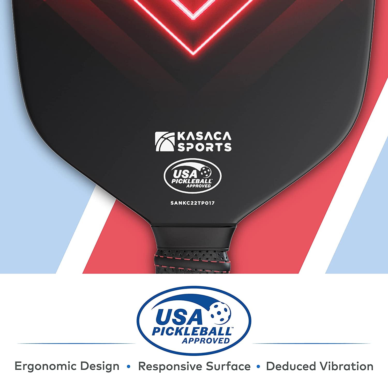 Kasaca Pickleball Paddles, USAPA Carbon Fiber Pickleball Paddle with Pickle Ball Paddle Cover, Pickle Ball Raquette Pickle Ball Racket Edgeless Style