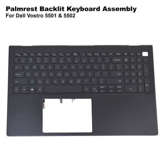 Dell Vostro 5501/5502 Palmrest with Backlit Keyboard Assembly – G2VT3