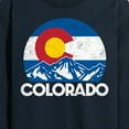 thumbnail image 3 of Instant Message - Retro Colorado Flag Mountains - Men's Long Sleeve T-Shirt, 3 of 6