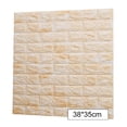 thumbnail image 3 of Papel tapiz 3D Etiqueta de pared de ladrillo Espuma TV Calcomanía de fondo Autoadhesivo Etiqueta adhesiva, 10 piezas, Tipo 3 Methold HA002452-16, 3 of 6