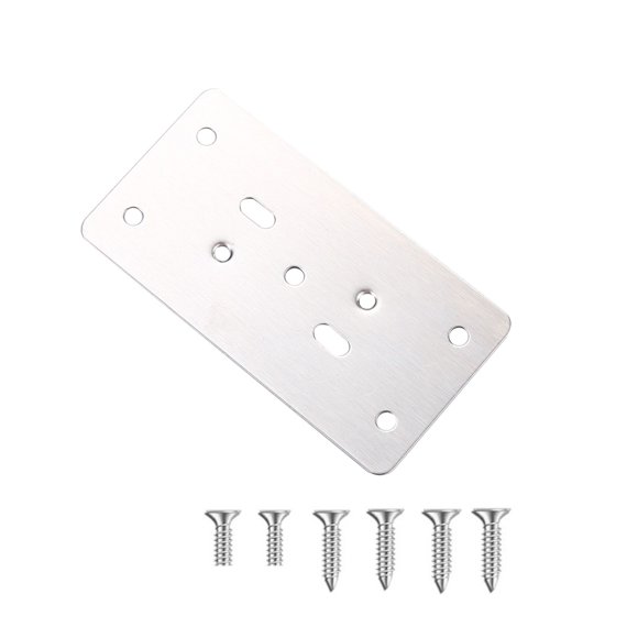 EGNMCR Cabinet Hole Hinge Repair Kit-resistant Stainless Steel Repair Bracket Easy-to-install Hinge Repair board combination