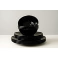 thumbnail image 2 of Barro Lightweight Melamine Dinnerware Set - 12-Piece - Black, 2 of 4