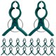 thumbnail image 1 of 60pcs Tomato Stem Support Clips Plant Stem Straightening Clips Phalaenopsis Clips, 1 of 4