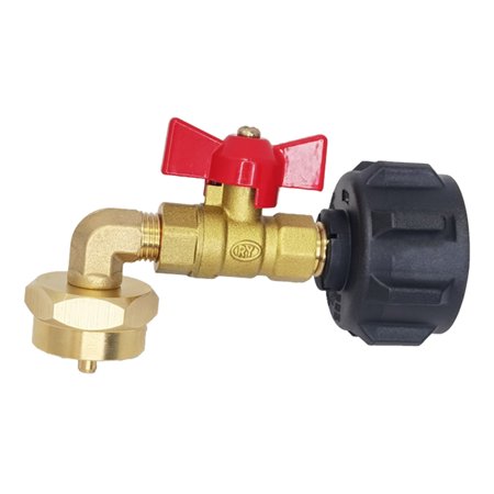 90 Degrees Type Refill Adapter Coupler w/ Shutoff for Small