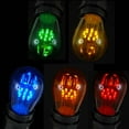 thumbnail image 4 of Novelty Lights Multicolored S14 Hanging LED String Light Replacement Bulbs E26 Medium Base 1 Watt 25 Pack, 4 of 7