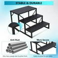 thumbnail image 4 of Portable RV 3 Steps with Handrail, Heavy-Duty Alloy Steel, Easy Assembly, 400lbs Weight Capacity - Ideal for Caravans, Hot Tubs, Above-Ground Pools, Camping, 4 of 6