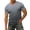 tshirts 80#Grey, variant on Men T Shirts Short Sleeve Gradient Color V Neck Tee with Front Pocket Loose Breathable Beach Gym Workout Shirts Summer Outdoor Tshirt,Grey,S