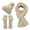 Beige, variant on Bmisegm Women&Men Autumn Winter Warm Wool Hat Scarf Gloves Slouchy Three Pieces Winter Snow Knit Cap Screen Mittens Scarves Sets Winter Scarf for Women Pink One Size