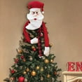 thumbnail image 6 of Luoshdecor Christmas Santa Tree Topper, Large Plush Santa Reindeer Treetop Hugger with Red Hat & Scarf,for Winter Wonderland Home Party Supplies, 6 of 8