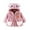 Pink, variant on Kaemgyyd Baby Girls Fleece Jackets Cute Zip up Hoodies Sherpa Lined Coats Winter Fuzzy Newborn Toddler Outwear 1-6 Years