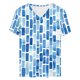 thumbnail image 2 of Camisetas Casuales de las Mujeres Moda Cómoda Impresa de Manga Corta con Cuello en V Top para el Uso Diario Casual, 2 of 5