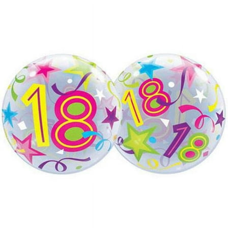 Loftus International Q2-4166 22 in. 18 Brilliant Stars Bubble Balloon