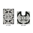 thumbnail image 6 of Better Trends 2 Piece Bathroom Rug Set 100% Cotton Extra Soft Tufted Bath Rug Water Absorbent Non-Slip Bath Mat Machine Washable (Charcol) Medallion Collection, 6 of 8