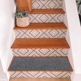 thumbnail image 6 of Fsqjgq Door Mat Carpet Outdoor Rug Non Slip TPR Stair Mat Self Step Rugs With Plush Velvet Surface Easy Install Beige Color For Stylish Stair Floor Mats Welcome Doormats, 6 of 9
