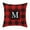 M, variant on OAVQHLG3B 26 Initial Letters Christmas Pillow Covers 18x18 Buffalo Plaid Red and Black Christmas Throw Pillow Covers Cotton Cushion Case Xmas Decorations for Sofa Couch Home Living Room Bedroom