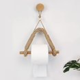 thumbnail image 1 of Soporte de papel higiénico de cuerda, soporte de papel higiénico autoadhesivo, soporte de toalla de cuerda accesorios de baño de inodoro Industrial rústico náutico Ormromra WLJ-4251, 1 of 5