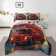 thumbnail image 2 of Erosebridal Romantic Bus Bedding Twin Comforter Set, Rose Flower Down Comforter, Valentines Day Theme Decor, Reversible, 2 of 8