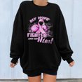thumbnail image 2 of Moda mujer casual manga larga impreso o-cuello señoras sudadera tops Fridja ghj987+892, 2 of 5