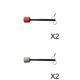 thumbnail image 1 of 4 Uds Baquetas Accesorio para Instrumentos Musicales Premium para Tambor, 1 of 5