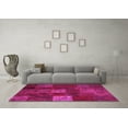thumbnail image 3 of Ahgly Company Indoor Square Patchwork Pink Transitional Area Rugs, 6' Square, 3 of 4