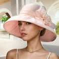 thumbnail image 2 of Riforla Summer Women's Outdoor Flowers Sun Hat Sun Hat and Elegant Sun Hat Womens Hats Pink M, 2 of 4