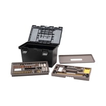 Allen Company Universal Gun Cleaning Kit Tool Box - Firearm, 12,20-Gauge - 65-Piece, Black