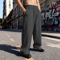 thumbnail image 2 of Resicozy Men's Baggy Sweatpants Casual Fashion Wide Leg Lounge Sweat Pants with Pockets 2026 Dark Gray L, 2 of 9