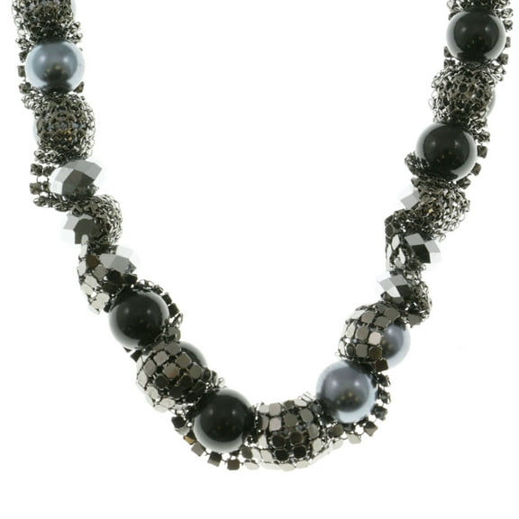 Mi Amore Adjustable Beaded-Necklace Multicolor/Silver-Tone