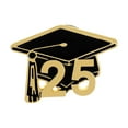 thumbnail image 2 of Kumdkd 1 Pcs Graduation Pins, Souvenir Emblem, Congrats Badges, Button Lapel Pin 2025 Graduation Gifts Metal Baked Paint Brooches Souvenirs Student Gifts Accessories (Black,D), 2 of 6