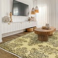 thumbnail image 3 of Brown Oriental Area Rugs for Living Room Washable Rugs Boho Moroccan Area Rug Soft Neutral Geometric Bohemian Carpet Distressed Indoor Rug for Bedroom Dining Room Office Foldable Nonslip Rug, 3 of 9