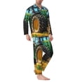 thumbnail image 2 of Kdxio Green Tractor Field Men’s Pajama Set Pajamas For Men 2 Piece PJ Set with Men Pajama Pants and Long Sleeve T-Shirt Lounge Set-XX-Large, 2 of 7