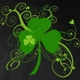 thumbnail image 3 of CafePress - St Paddys Day Fancy Shamr Long Sleeve Dark T Shirt - Long Sleeve Dark T-Shirt, 3 of 4