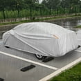 thumbnail image 4 of Costway 185" Car Cover for Automobiles Outdoor Full Cover with Cotton Lining Waterproof, 4 of 10