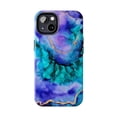 thumbnail image 2 of Teal and Purple Marble Tough Phone Cases, 2 of 3
