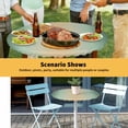 thumbnail image 6 of Elastic Fitted Round Tablecloth, Sage Green Ombre Waterproof Stretch Table Cover for 36"-44" Tables, Modern Yellow Gradient Farmhouse Art Washable Outdoor Tablecloths for Patio, Picnic, Camping, 6 of 9
