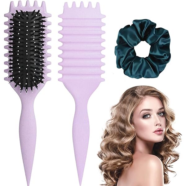 wonima11 Curly Hair Brush,2025 Curly Hair Products Curl Defining Brush, Bounce Defining Hair Shaping for Women Men Reduce Pulling and Separa Thanksgiving Christmas Valentine's Day Gifts