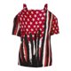 thumbnail image 5 of Día de la Independencia Mujer Casual Sexy Moda Verano Cuello redondo Correa Un hombro Camiseta Impreso Tops Blusa Pompotops hfajkhk133048, 5 of 5