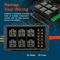 thumbnail image 5 of True Mods 12V Auto Waterproof Fuse 5-Pin Relay Box Block Kit w/ 12AWG + 16AWG Pre-Wired Harness [Bosch Style Relays & Fuses] Universal Relay Panel for DC Automotive Vehicles Cars Marine Boat Jeep UTV, 5 of 8