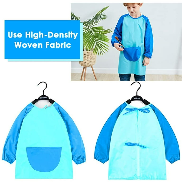 Kids Painting Apron Anti Fouling Cover Front Pocket Anti Dirt DIY Drawing  Smock Long Sleeve Chilrden Apron Waterproof Cooking - AliExpress