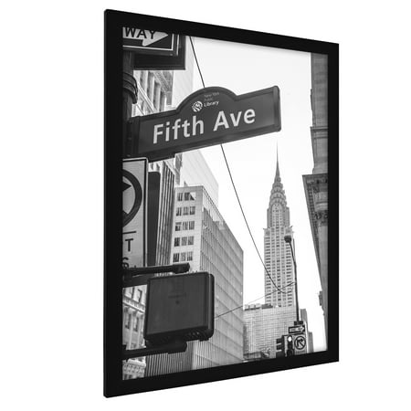 13x19 Black Poster Frame - Designed to Display Vertically or Horizontally on a Wall - Plexiglass Front
