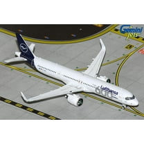Airbus A321neo Commercial Aircraft "Lufthansa - 600th Airbus Aircraft" White with Dark Blue 1/400 Diecast Model by GeminiJets