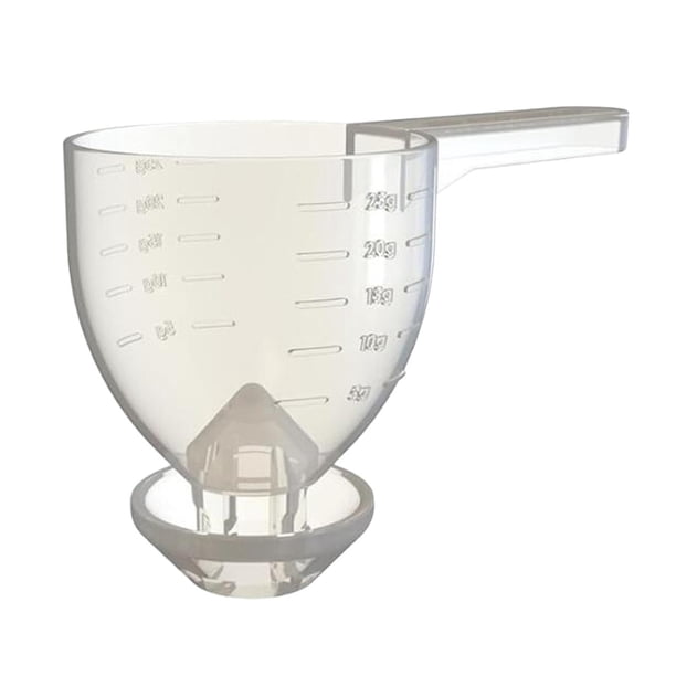 Cuchara medidora, embudo, cuchara medidora, herramienta de medición multiusos para condimentos blanco