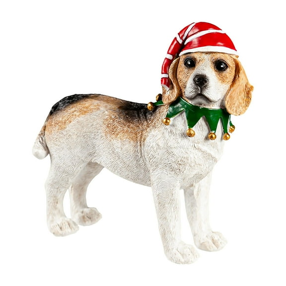 Resin Dog Holiday Table Décor, 5 Asst