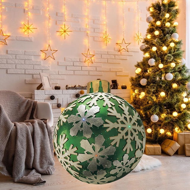 inflable de Decoraciones de 60 cm Decoraciones inflables Toys Suplementos de globo Adornos s Adornos Ornamento de nieve gra Yotijar Bola inflable