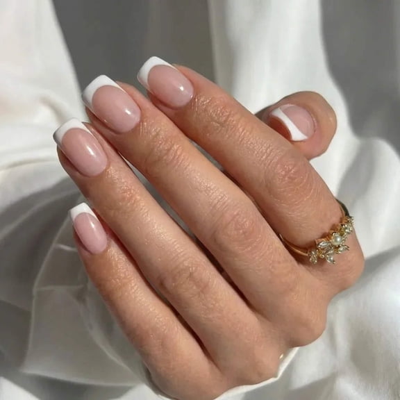 Classic French Square Nails - Press On Nails