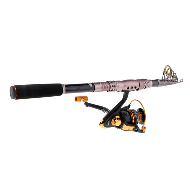 Telescopic Fishing Rod And Reel Combos , Fishing Gear Pole Sets 300cm 