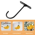 Banana Hanger for Kitchen under Stand Hook Black Holder Fruit
