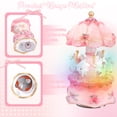 thumbnail image 4 of Threns Carousel Music Box with 3 Horses Luminous Rotating Carousel Horse Music Box for Girls Women Kids Sister Daughter Mom Granddaughter, 4 of 10