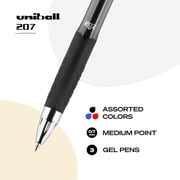 uni-ball Signo 207 Retractable Gel Pen Set, .7mm, 3-Colors