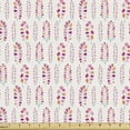thumbnail image 1 of Botanical Fabric by the Yard, Pastel Spring Blooms Heart Shaped Petals Eco Garden Branches Wildflowers, Decorative Upholstery Fabric for Chairs & Home Accents, Rose Pink Apricot by Ambesonne, 1 of 5